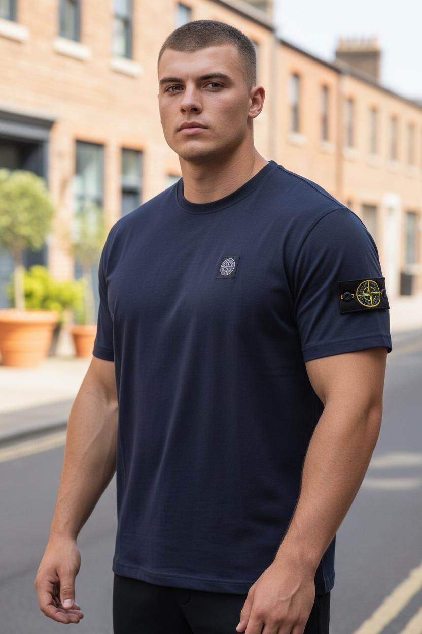 Stone Island-ის ლურჯი მაისური