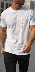 Белая футболка Balmain