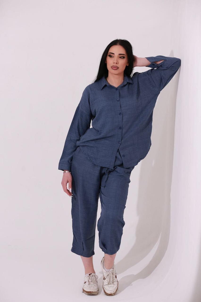 Blue twin set