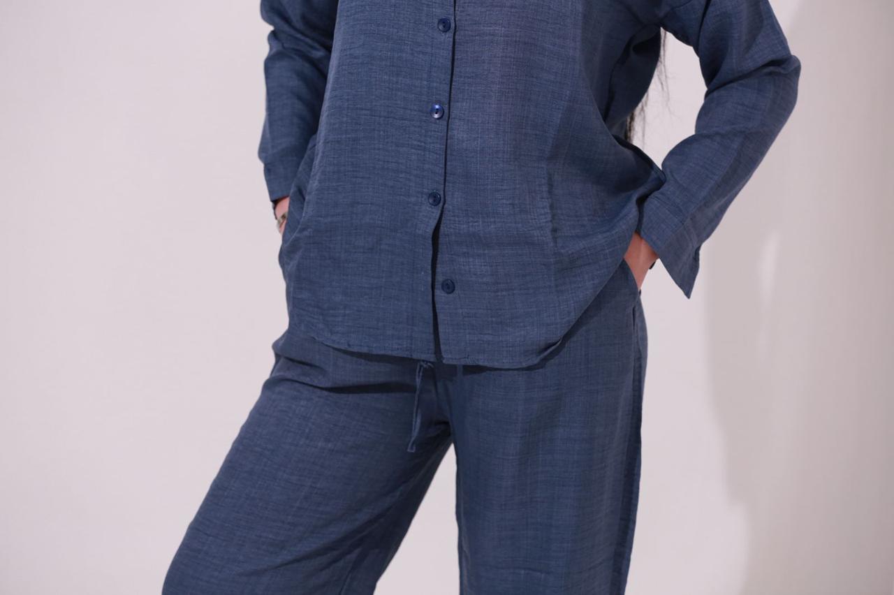 Blue twin set