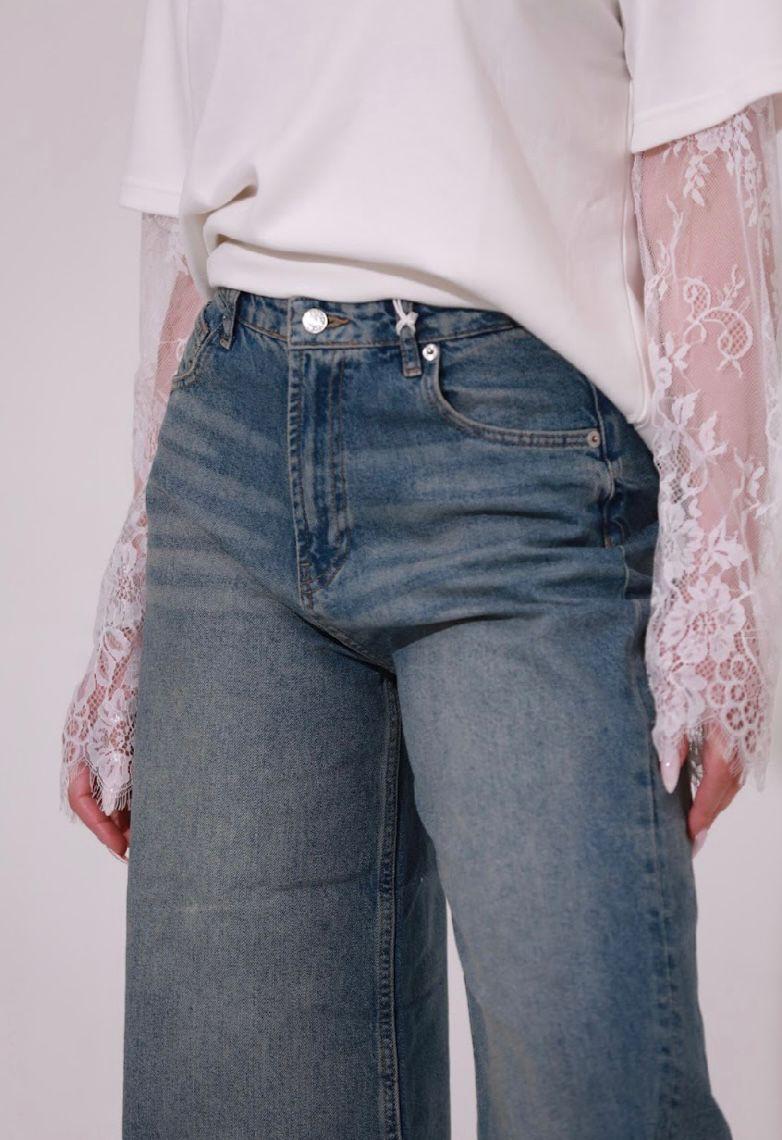 Faf denim trousers