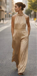 Satin jumpsuit