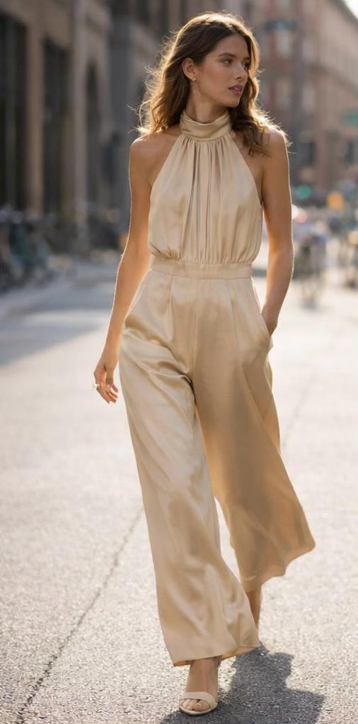 Satin jumpsuit