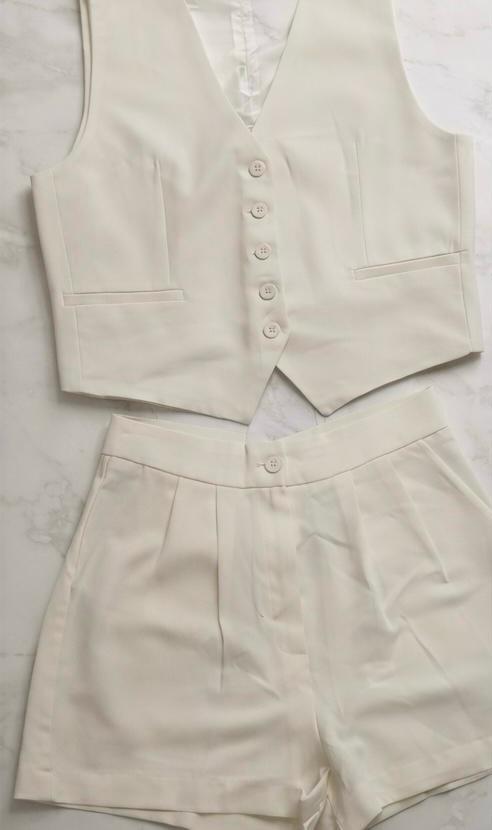 Beige two-piece set