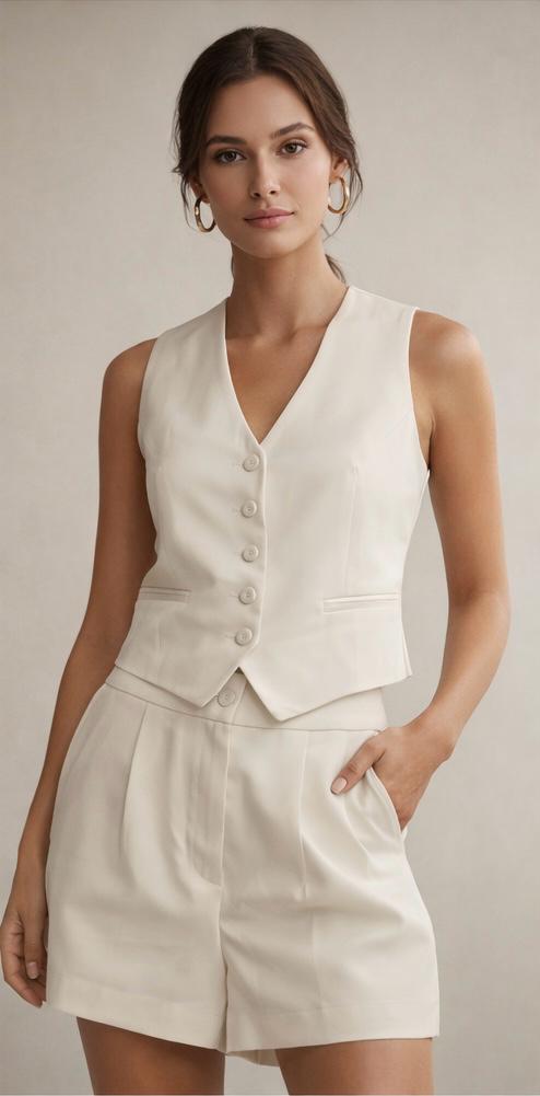 Beige two-piece set