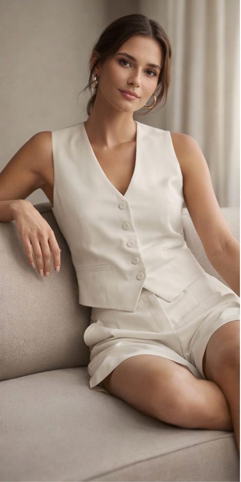 Beige two-piece set