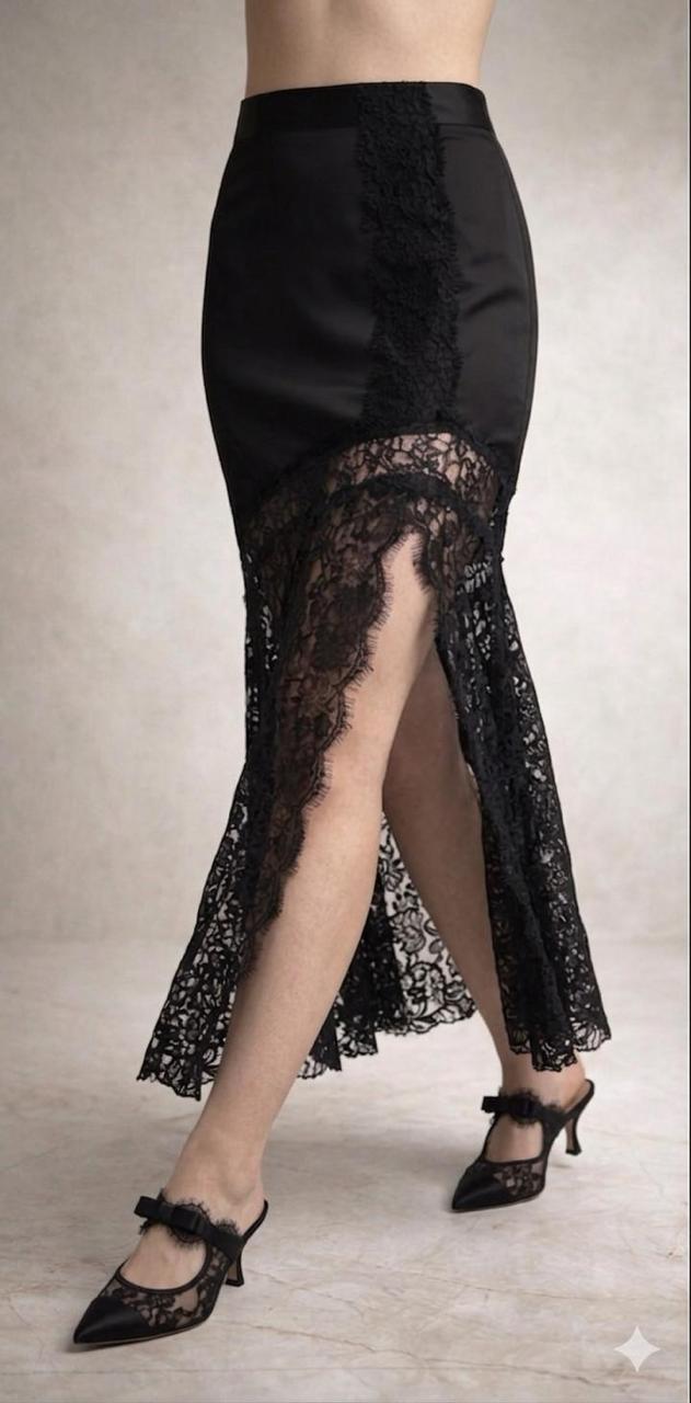 Satin skirt