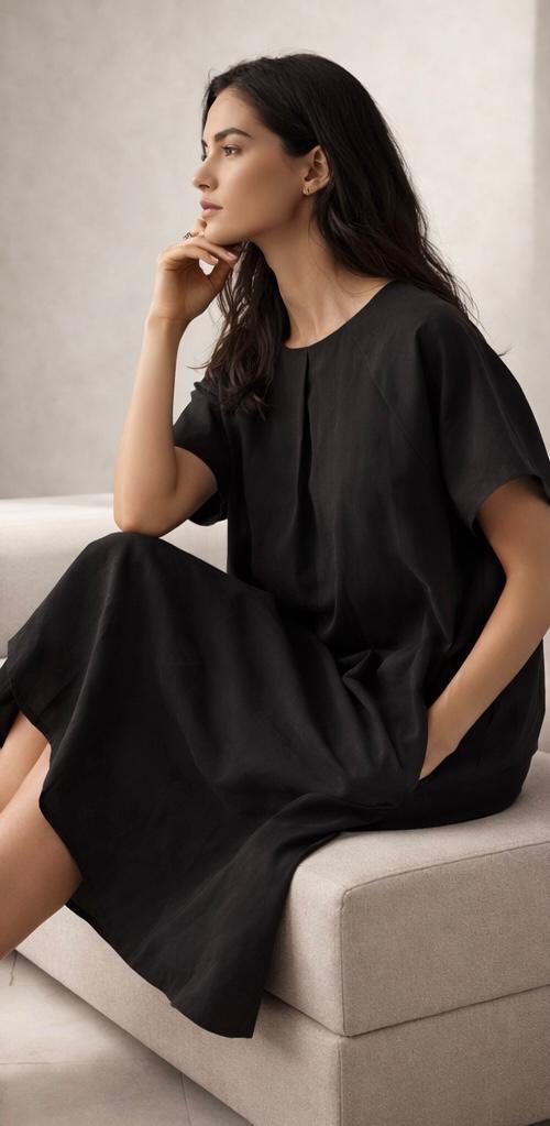 OOS oversized black dress