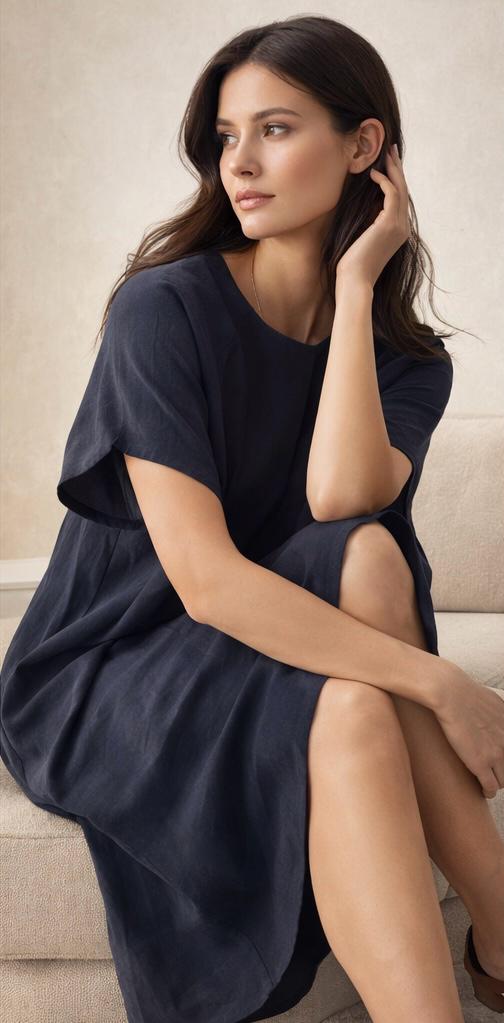OOS oversized blue dress