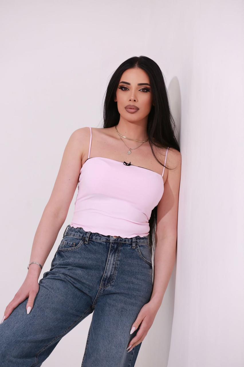 Bershka pink top